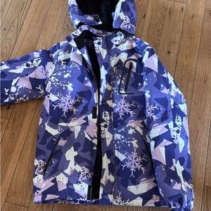 Kids Purple Snowflake Jacket